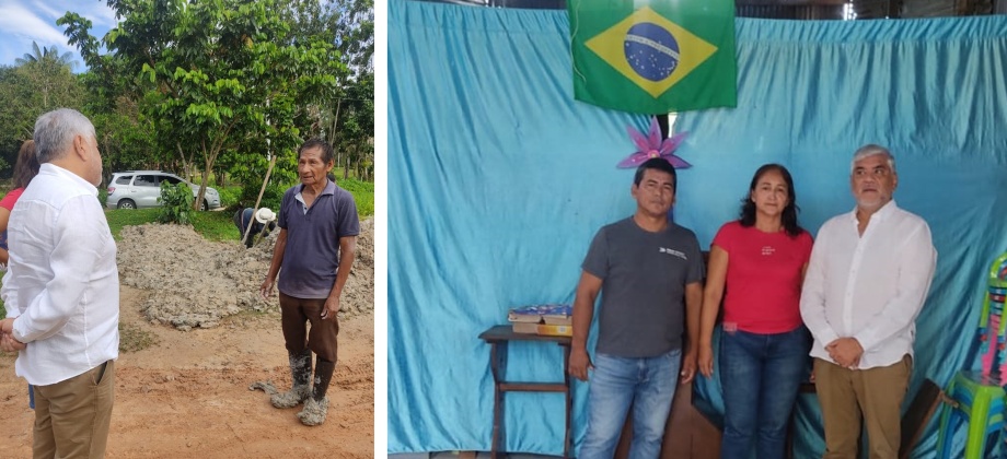 Cónsul en Tabatinga visitó a colombianos en el barrio Villa Brasil