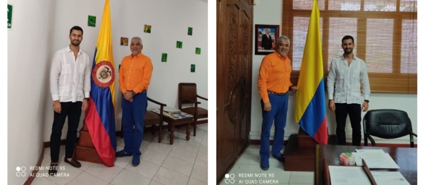 Encuentro entre los Cónsules de España y Colombia en Tabatinga