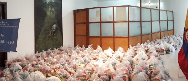 Consulado de Colombia gestionó la donación de 200 mercados para familias colombianas asentadas en Tabatinga 