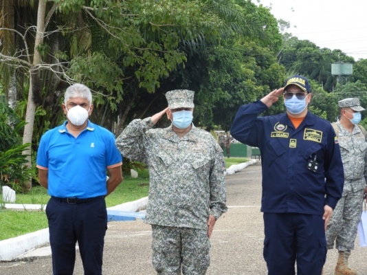 El Consulado de Colombia coordinó y acompañó al Inspector General de la Armada Nacional de Colombia, Mayor General de Infantería de Marina, Ricardo Perico Pinto, en las visitas a las unidades militares de Tabatinga