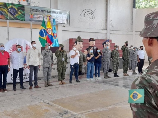 El Cónsul de Colombia en Tabatinga participó en la jornada de salud binacional Colombia Brasil 