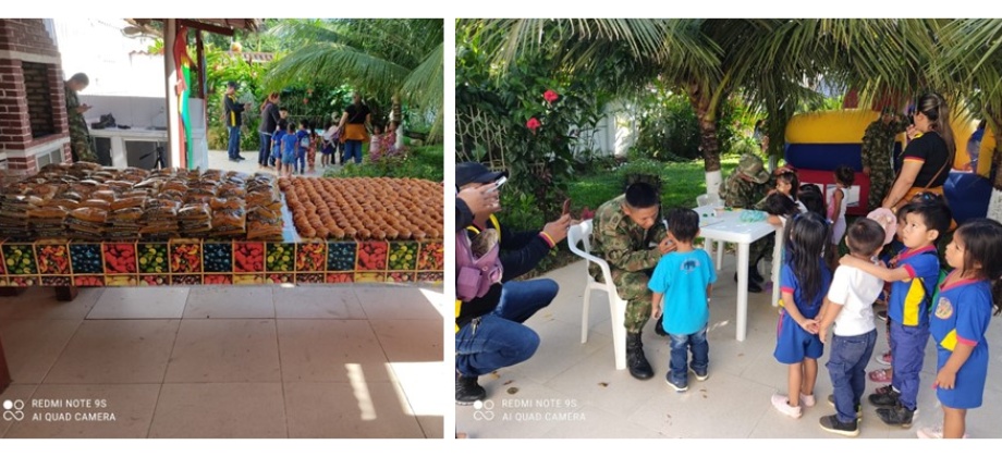 Consulado de Colombia en Tabatinga conmemora la Navidad con los niños de la Escuela Luiz Soares Dos Santos