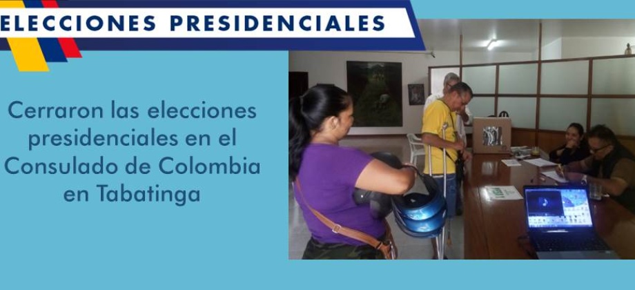 Cerraron las elecciones presidenciales en el Consulado de Colombia en Tabatinga