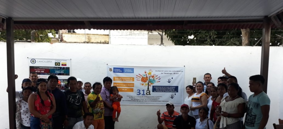 Consulado de Colombia en Tabatinga realizó un acto de homenaje y reconocimiento a las Víctimas del Conflicto Armado 