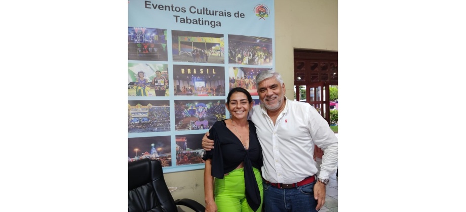 Cónsul Juan Carlos Carrillo Saltaren se reunió con la secretaria de Cultura y Turismo de Tabatinga
