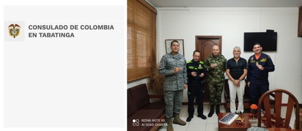 Consulado de Colombia en Tabatinga acompaña el trabajo se seguridad en la frontera