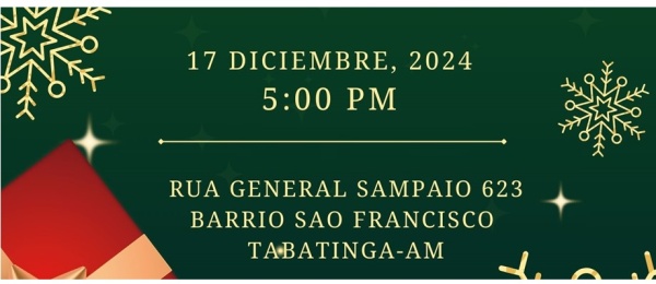 Participa en la novena navideña del 17 de diciembre de 2024 que organiza el Consulado de Colombia en Tabatinga