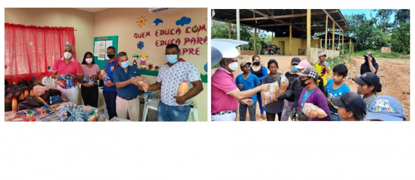 Consulado de Colombia en Tabatinga hizo entrega de refrigerios a la escuela “Luiz Soares Dos Santos” de la comunidad fronteriza de Xingú, y a familias vulnerables 