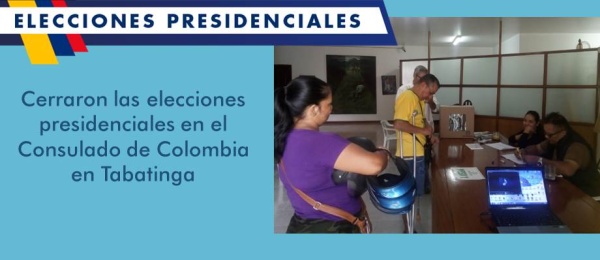 Cerraron las elecciones presidenciales en el Consulado de Colombia en Tabatinga